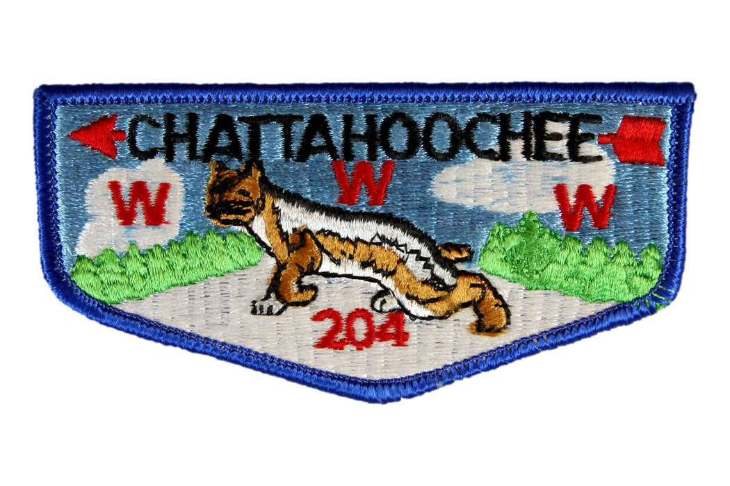 Lodge 204 Chattahoochee Flap S-? Blue border