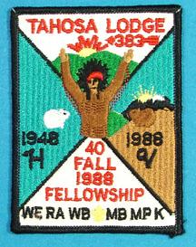 Lodge 383 Patch eX1988