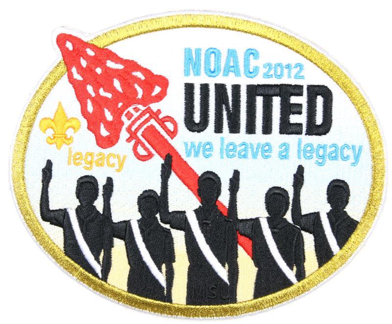 2012 NOAC Jacket Patch Gold Mylar Border