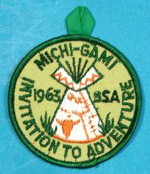 Lodge 162 Chapter Patch Michi-Gami 1963