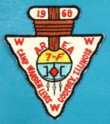 1968 Area 7F Section Conclave Patch