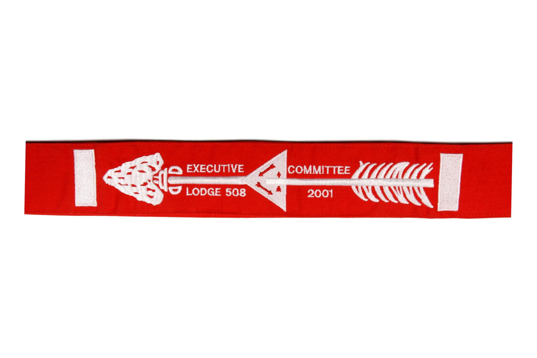 Lodge 508 Tu-Cubin-Noonie Sash 2001 Executive Committee