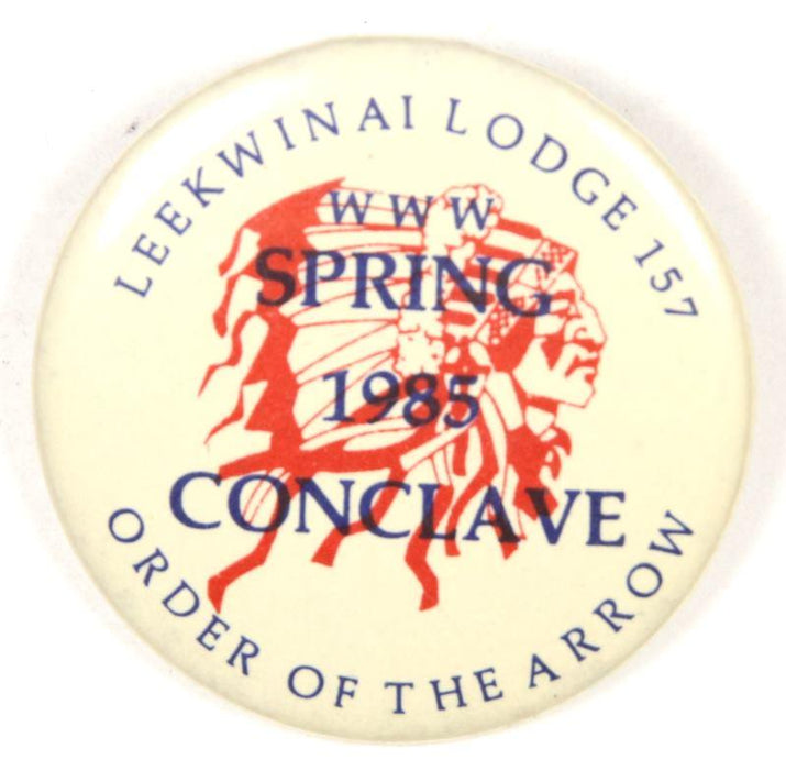 Lodge 157 Pin 1985 Spring Conclave