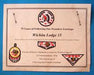Lodge 35 Certificate with Mini Patches