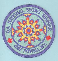 1987 OA National Shows Seminar Patch