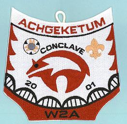 2001 Section W2A Conclave Patch Staff