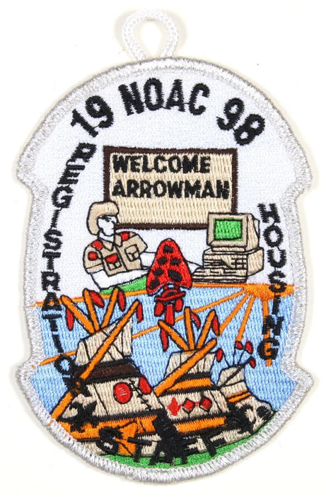 1998 NOAC Registration and Housing Staff Patch