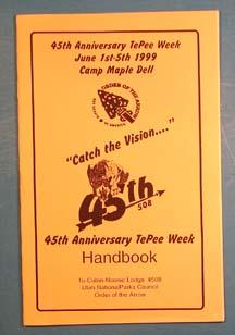 Lodge 508 TePee Week Book 1999